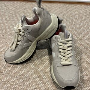 Veja Neutral/Bone Suede Sneakers